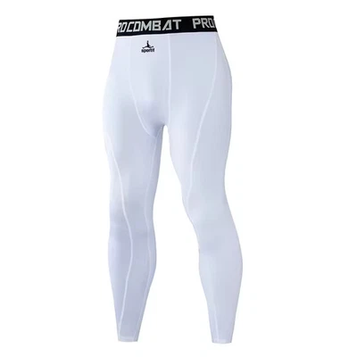 Men's long compression pants for bodybuilding, fitness, tight-fitting workouts - Image 1 of 3