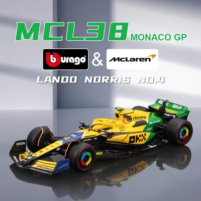 Bburago 1:43 2024 F1 Mclaren MCL38 Monaco Grand Prix Monaco, 2024, Norris, Mclar - Immagine 1 di 4