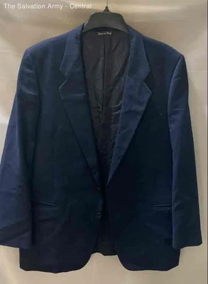 Mani by Giorgio Armani Mens Notch Lapel Blue Pockets Suit Blazer Size Large - Image 1 of 4