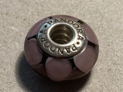 Pandora Charm Fesselndes Lila aus Murano Glas, 925er Silber - Bild 1 von 3