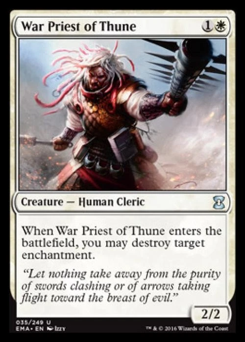 War Priest of Thune -Foil Light Play MTG Eternal Masters - Image 1 of 1