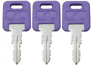 3 PACK Global Link OEM PURPLE Replacement RV Motorhome Trailer Lock Key G341 - Bild 1 von 1