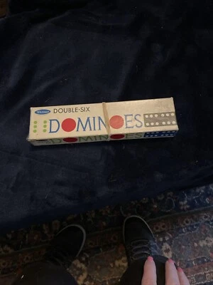 Винтажный полный комплект домино Whitman Double-Six - Изображение 1 из 4