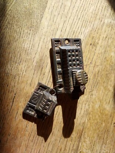 Vintage Cast Iron Cabinet Latch & Keeper Decorative Knob - No Screws Lot 10 - Picture 1 of 6