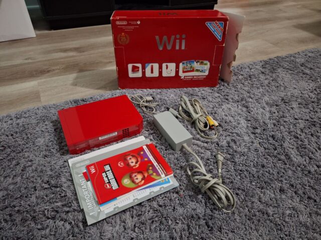 Nintendo Wii New Super Mario Bros. Pack Red Console (RCLSRAAK) for sale  online