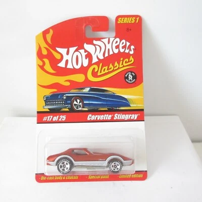 MATTEL HOTWHEELS DIECAST CLASSICS SERIE 1 EDICIÓN LIMITADA CORBETA ROJA STINGRAY Foto 1 de 4