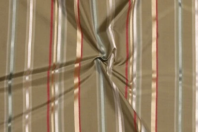 100% SILK VERTICAL STRIPES FABRIC 54"BY 6 YRDS DRESS DRAPERY CURTAIN CRAFT CLOTH - Image 1 of 4