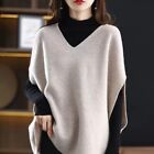 Women Knit V-Neck Waistcoat Sleeveless Vest Sweater Jumper Gilet Tank Warm Basic