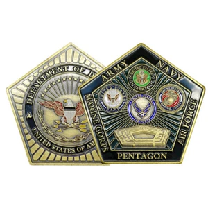 100 STCK. Challenge Coin Force Pentagon USA Militärministerium - Bild 1 von 9