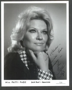 Patti Page - signed Vintage Promi Autogramm Foto - Pop Country Sänger - Bild 1 von 1