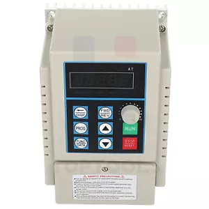 AC 220V 3A Variable Frequency Drive 0.45kw Single to 3 Phase Speed Controller - Picture 1 of 7