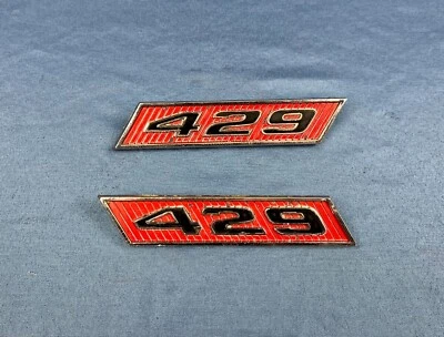 429 insignias de motor Mercury Cyclone 1970 emblemas de alerón 429 Cobra Jet 429CJ Foto 1 de 4
