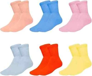 6 Pairs Women's Diabetic Ankle Crew Socks Circulatory Cushion Cotton Size 9-11 - Bild 1 von 3