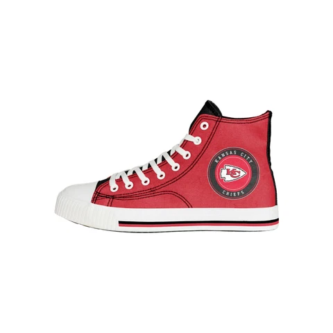 Kansas City Chiefs 2021 NFL Men's High Top Canvas SNEAKERS FREE SHIP Cover