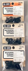Lot of 3 Packs - DU-BRO Waterproof Pushrod Fittings - DUB214 - Picture 1 of 5