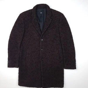 Abrigo Hugo Boss Clásico 40R 50 Grande Hombre Abrigo de Lana de Alpaca Marrón Nuevo PVP £950 - Imagen 1 de 23