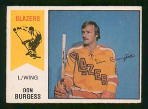 DON BURGESS RC 1974-75 O-PEE-CHEE WHA 74-75 NO 32 VGEX          4450