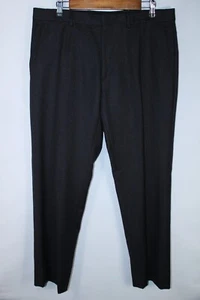Burberry London Men's Size 34R Dark Gray Wool Dress Pants - Picture 1 of 12