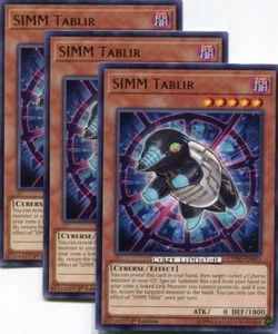 3 X YU-GI-OH SIMM TABLIR 1A EDICIÓN PLATA RARO COMO NUEVO CYHO-EN001 - Imagen 1 de 1