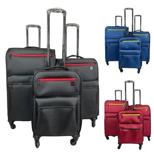 Super Light 4 Wheel Expandable Suitcase Travel Luggage Cabin Trolley Bag - Picture 1 of 14