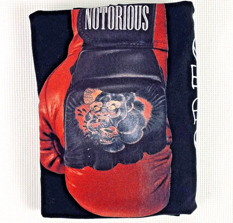 Conor McGregor Shirt Mens 2XL XXL Black Cotton Spell Out UFC Boxing Graphic Tee Cover