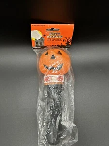 Vintage Happy Halloween 9" Jack O Lantern Lite-Up Stick Trick or Treating Light! - Picture 1 of 9