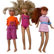  Kid Kore Fashion Doll VTG 1990s Blonde 7" Fits Barbie Stacie Clothes Lot X3