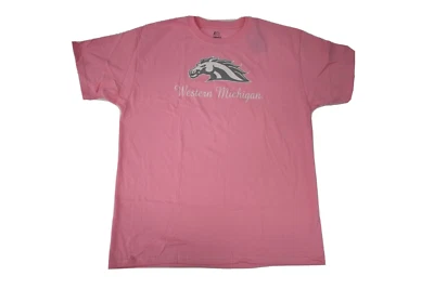J. America Mens Womens Adult Western Michigan Broncos Pink Shirt NWT S-XL - Image 1 of 4