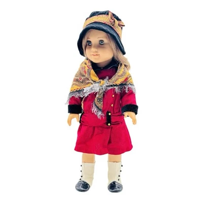 Muñeca American Girl REBECCA Con Conjunto 1ª Versión Vestido Histórico Botas Bufanda Foto 1 de 4