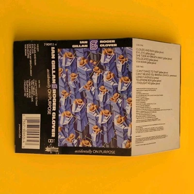 RARE Ian Gillan Roger Glover CASSETTE TAPE Accidentally DEEP PURPLE Sabbath Foto 1 de 4