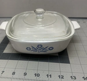 VTG Corning Ware Blue Cornflower P-1-B 1QT. Casserole Dish + Lid P-7-C USA - Picture 1 of 5