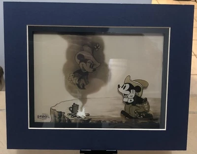 Disney LE 500 DOS ARMAS MICKEY Vaquero Minnie Mouse Mate Láser Celular Obra de Arte Foto 1 de 3