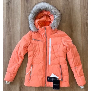 Chaqueta de plumón Obermeyer Circe para mujer nueva con etiquetas - talla 2 (regular) - melón - Imagen 1 de 7