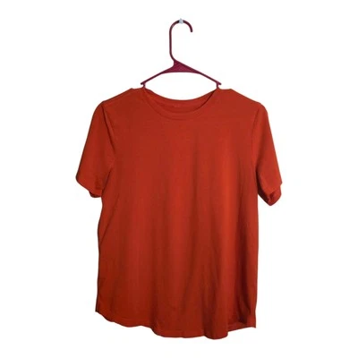 Lululemon Shirt Women 8 Orange Love Tee Athleisure Gym Sportswear Training Gym  - Image 1 of 4