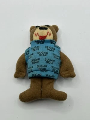 Mini mascota de oso azucarero de peluche vintage General Foods Post cereal crujiente dorado de 4,5" Foto 1 de 2
