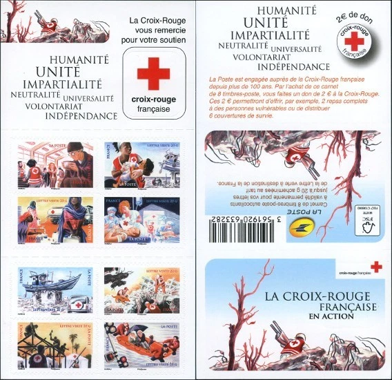 Timbre France BC1132 Carnet Croix Rouge 2015 - Photo 1/1