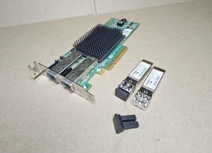 Emulex LPe12002-E 10Gb/s 2-Port Fiber Ch PCIe P004096-03H FHB & 2 Avago AFBR- - Picture 1 of 7