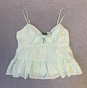 Trixxi Coquette Babydoll Sleeveless Top Women L  Feminine Fun Summer Beach - Picture 1 of 12