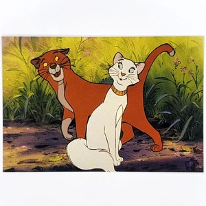 The Aristocats Postcard Thomas O'Malley Duchess Disney Animation 100 Cats Kitty - Picture 1 of 2