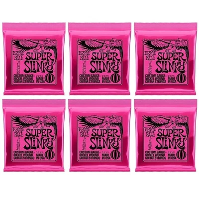 Ernie Ball Regular Slinky Nickel Wound Electric Guitar Strings 9-42 Gauge-6Pack - Image 1 of 3