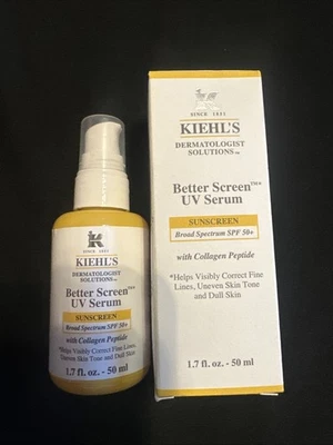 Kiehls Better Screen UV Serum Sunscreen SPF50+ 1.7oz Full-Size with Collagen - Image 1 of 2