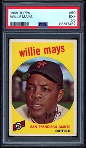 1959 Topps #50 Willie Mays PSA 5.5 - Picture 1 of 2