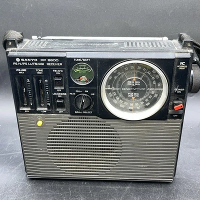 Vintage 1970s Sanyo RP 8600 PS Hi / PS Lo / FM/AM Receiver Radio Tested Read Des - Image 1 of 4