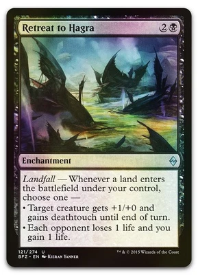 Retreat to Hagra #121 (Foil) (NM) Battle for Zendikar BFZ Magic MTG - Image 1 of 2