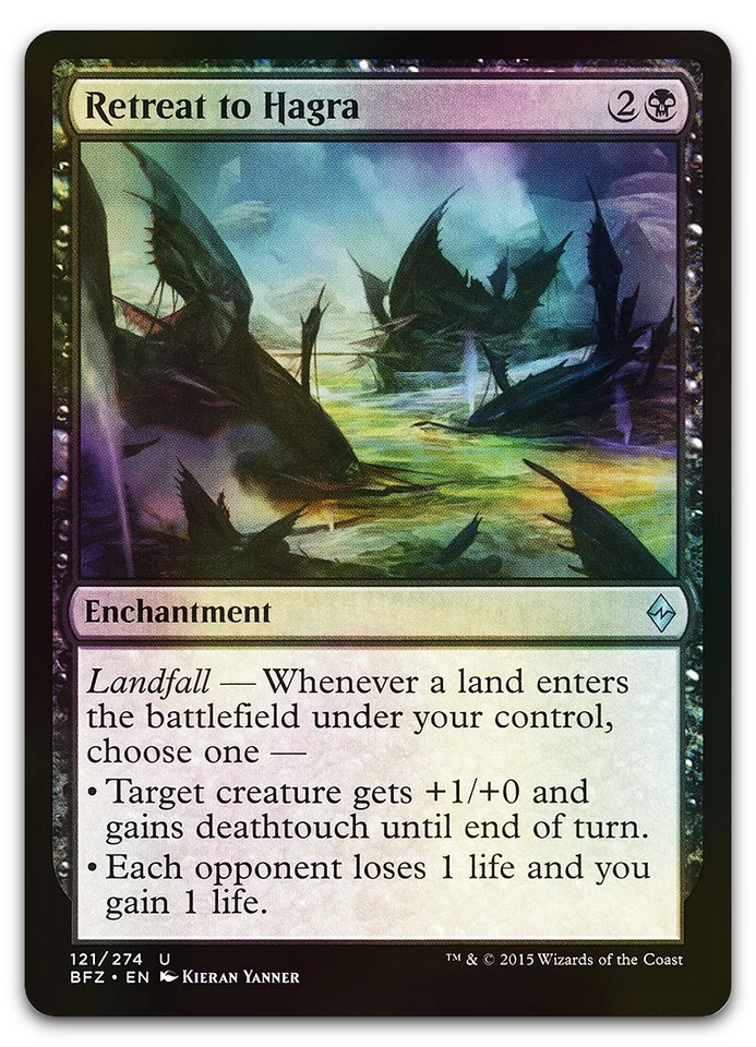 Retreat to Hagra #121 (Foil) (NM) Battle for Zendikar BFZ Magic MTG - Image 1 of 2
