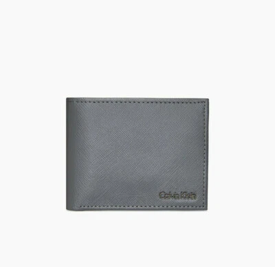Calvin Klein Men's  Saffiano Center Flap Aviator Wallet Gray - Image 1 of 3