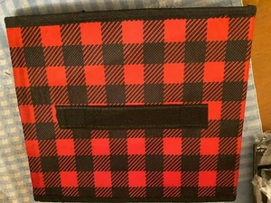 3 Essentials Faltbarer Aufbewahrungsbehälter Würfel Organizer Büffel Karo - Neu - Bild 1 von 3