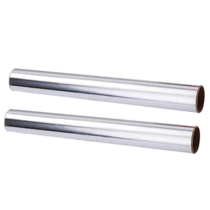 2 Rolls Barbecue Foil Aluminum Foil Roll Heavy Duty Foil Roll Baking Foil Roll - Picture 1 of 12