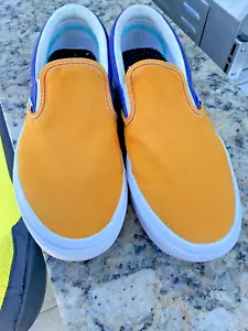 Zapatos sin cordones Vans clásicos amarillo púrpura color verde azulado para mujer talla 9,5 - Imagen 1 de 6