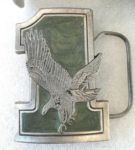 Vintage 1980s Great American Buckle Eagle #1 Metal Belt Nos New 1975 - Bild 1 von 3